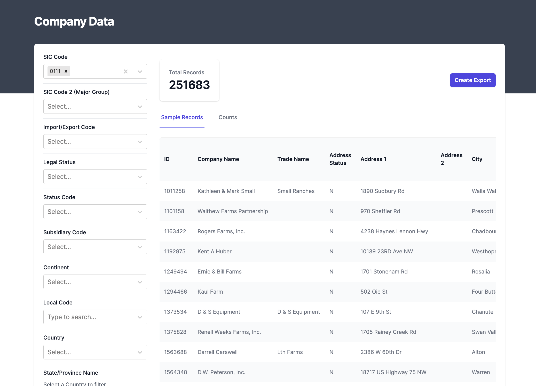 Before interface Bold Platform MVP
